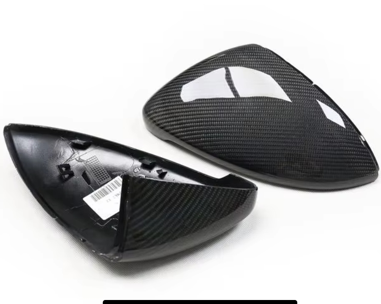 Carbon fibre mirror caps